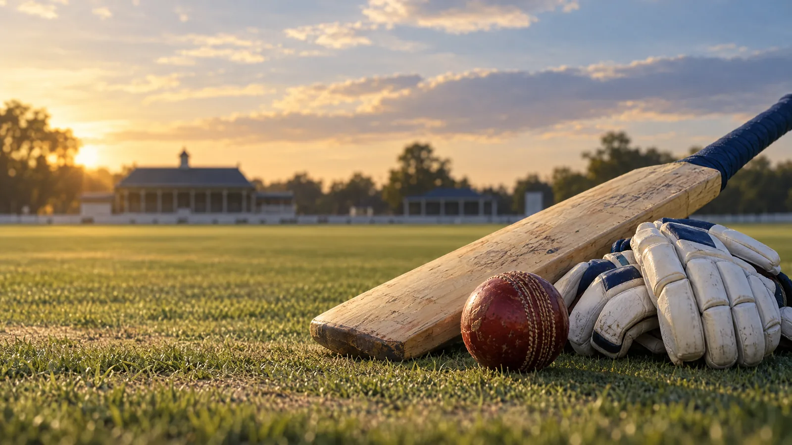 Conceptual Indian domestic cricket editorial illustration